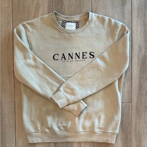 Denim & Flower Beige Crewneck Sweater